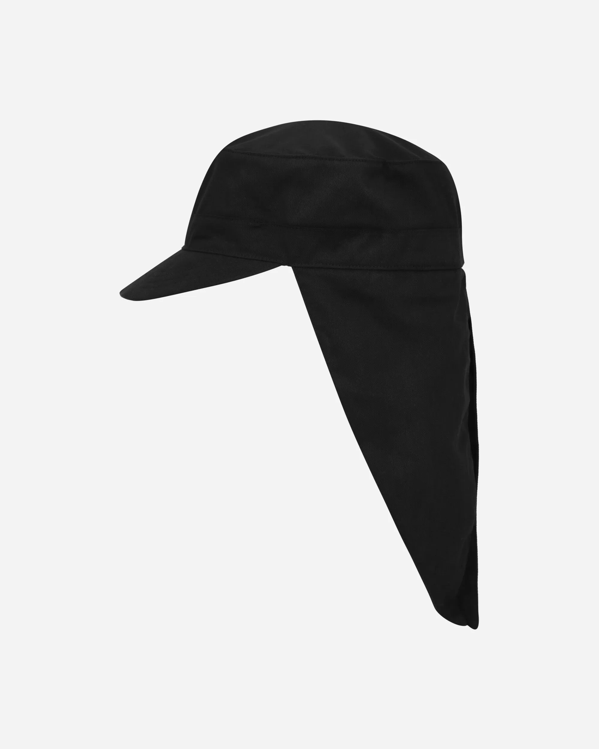 Bandana Back Pillbox Hat Black