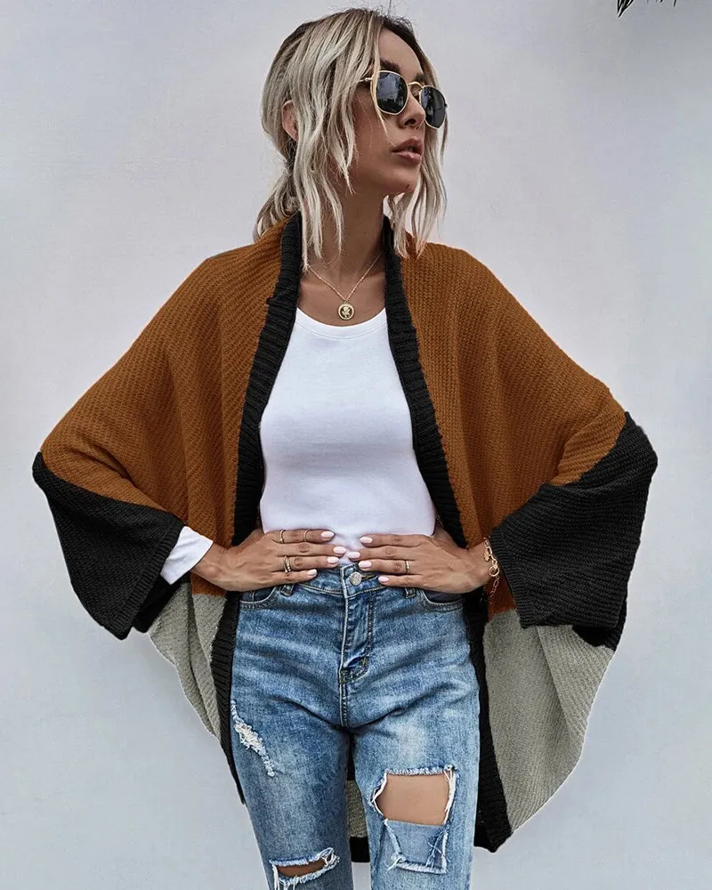 Crochet Color Stitching Winter Sweaters