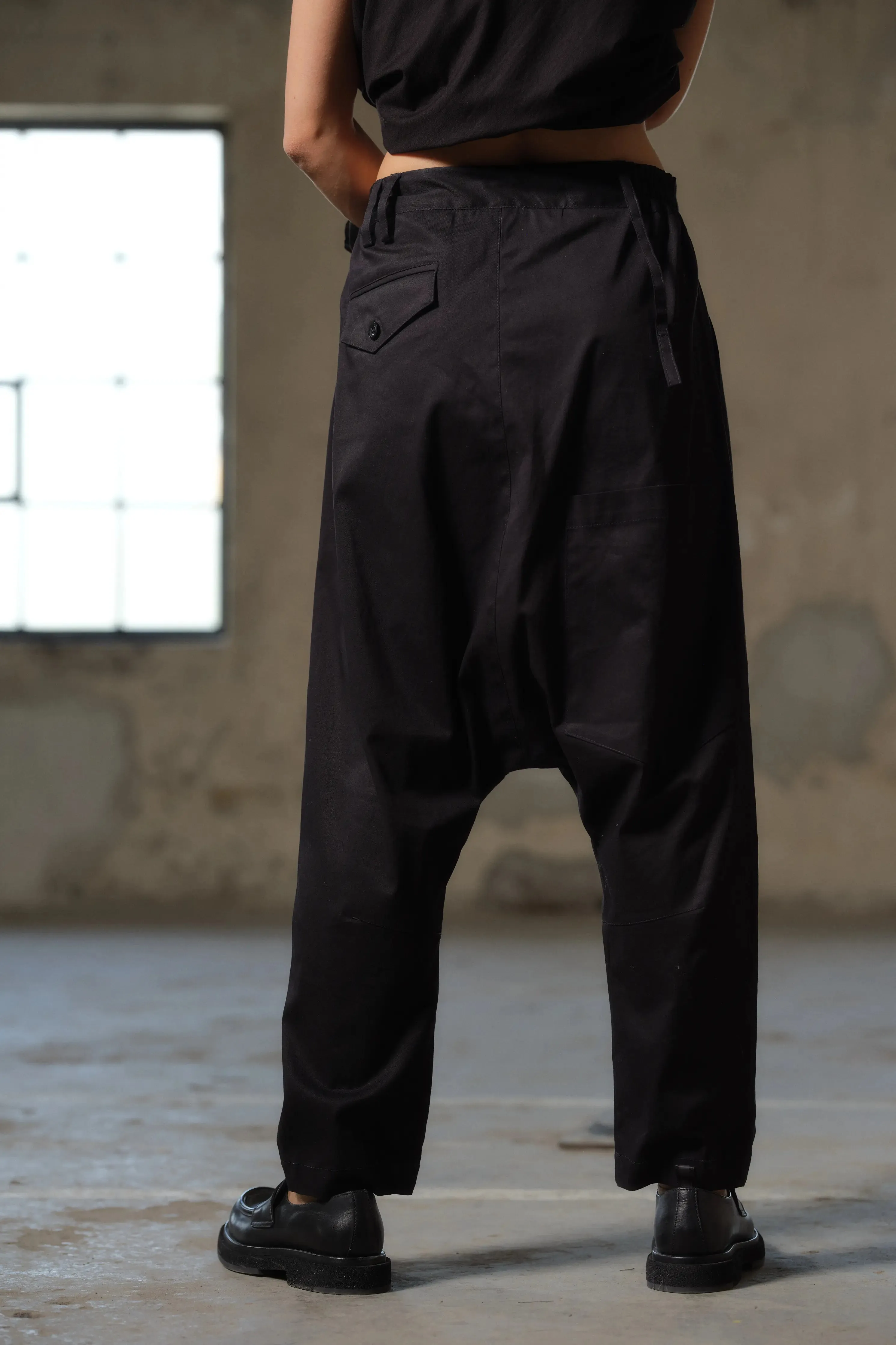 Extravagant Black Baggy Pants