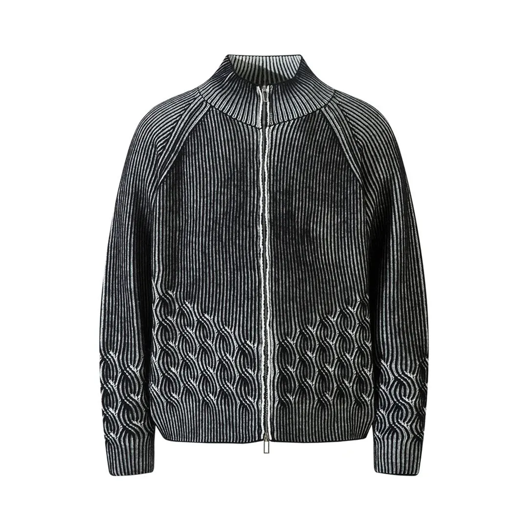 Mock Neck Knitted Sweater