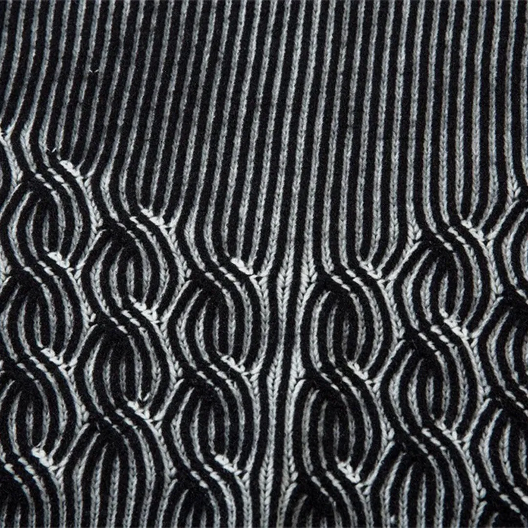 Mock Neck Knitted Sweater