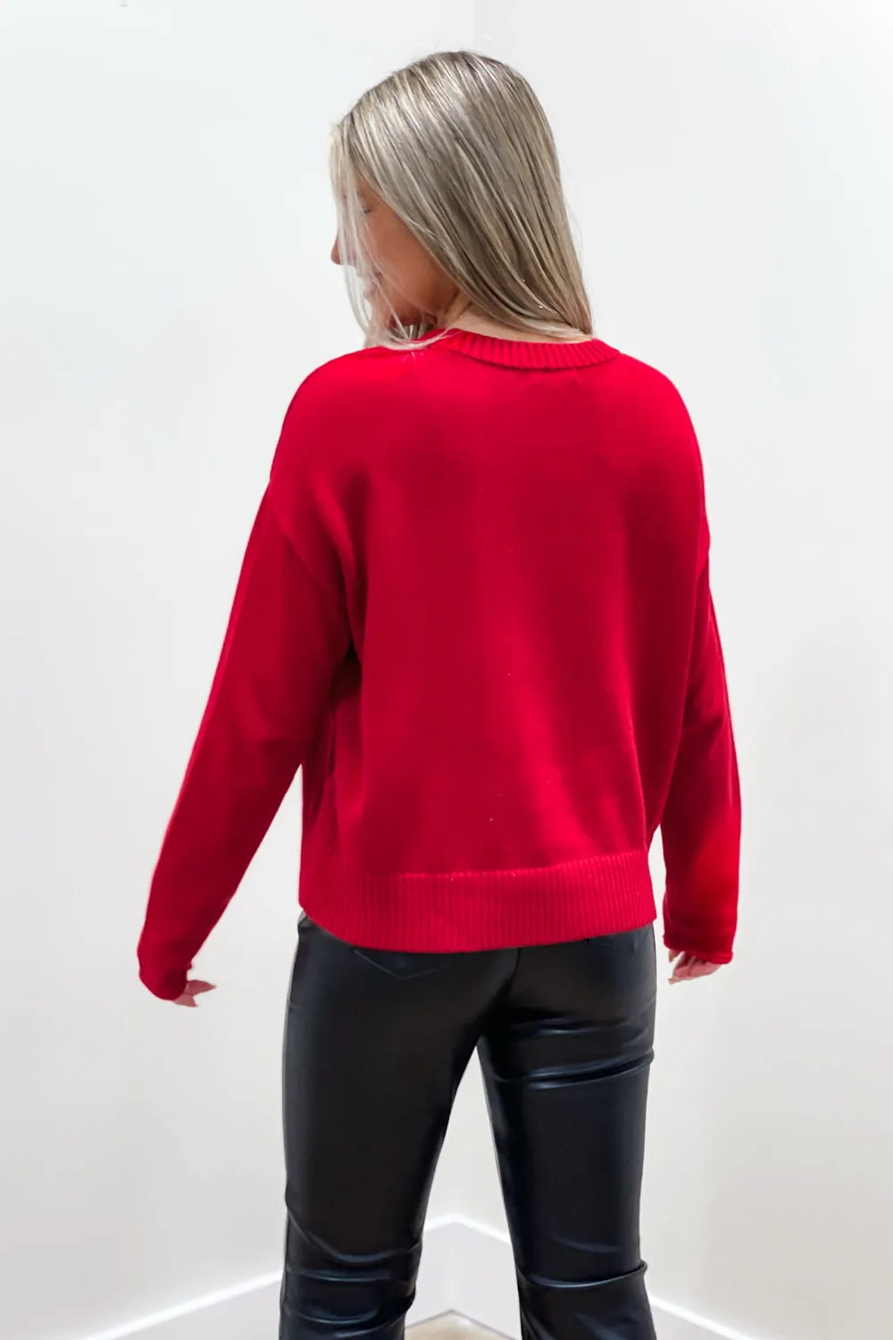 Z Supply: Sienna Merry Sweater - Haute Red
